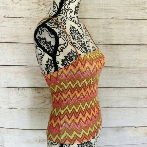 Rue 21 Women's Colorful Chevron Stripe Tank Top NWT XS - Picture 3 of 8